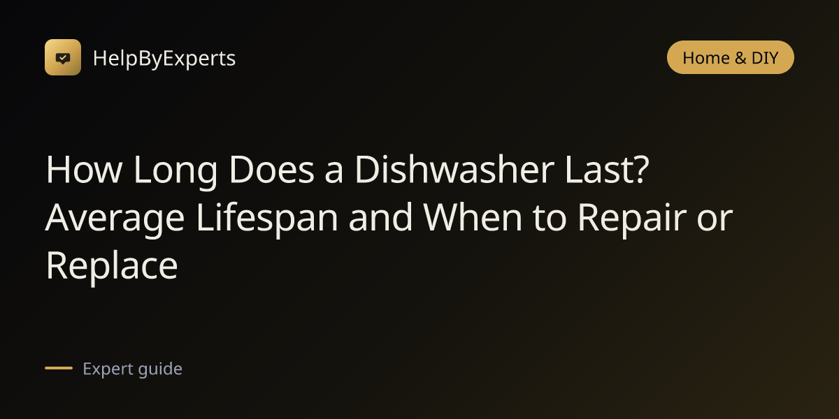 How Long Does a Dishwasher Last? Average Lifespan and When to Repair or Replace